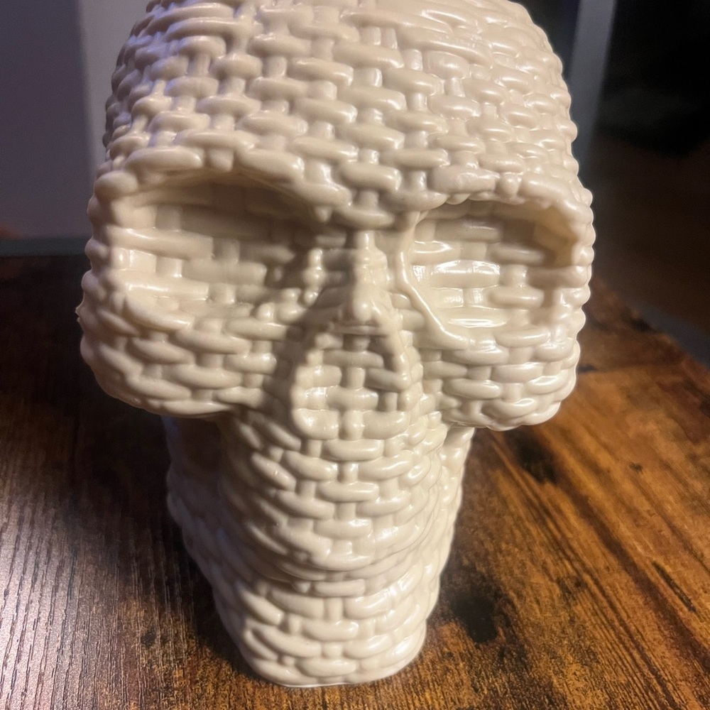 Target Cream Textured Skull Ceramic